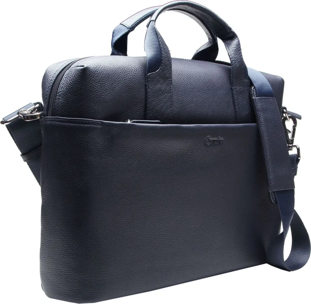 Mallette Esquire Oxford : Protection Cuir Bleu Marine pour PC et Documents