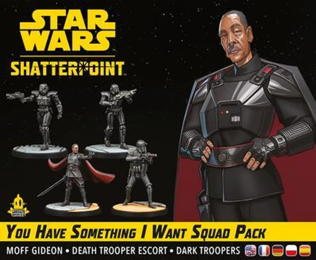 Extension Star Wars Shatterpoint avec figurines de Moff Gideon et Dark Troopers