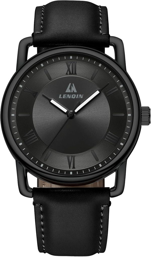 Herren Uhr Uhren Herren Analog Quarz Uhren für Männer 30M Wasserdicht Armbanduhr Herren Mode Business Leder Uhren