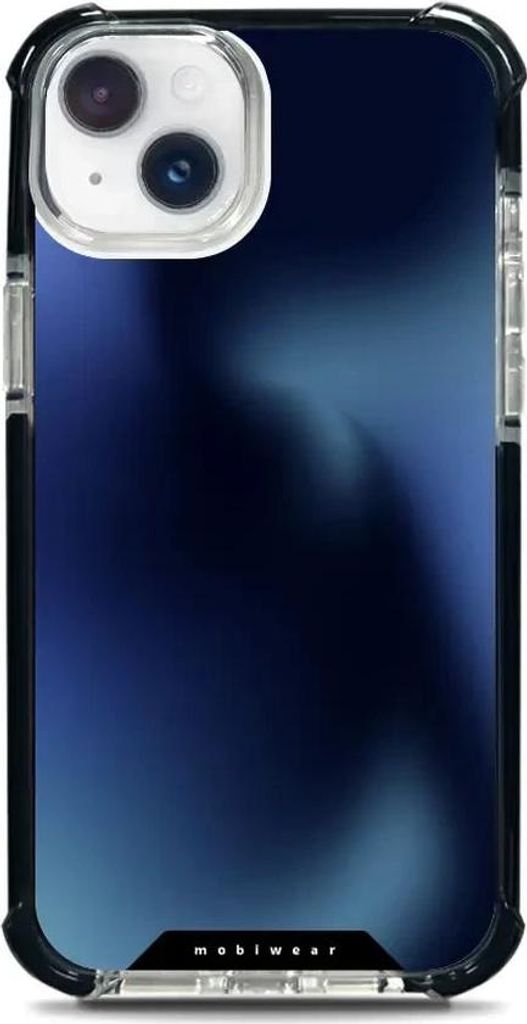 Handyhülle für iPhone 14 Plus mit MagSafe, Mobiwear Elite Bumper, Dunkelblau