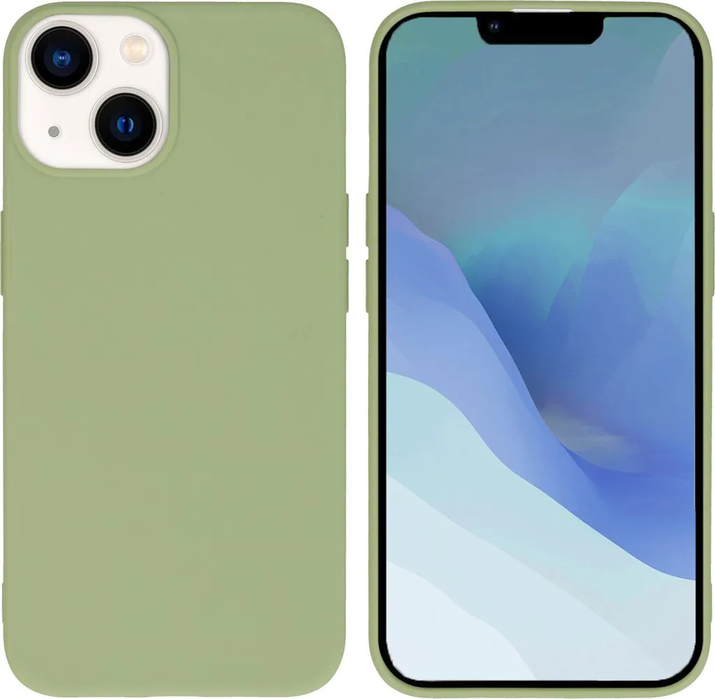 Custodia colorata in TPU imoshion per iPhone 14 - Verde oliva