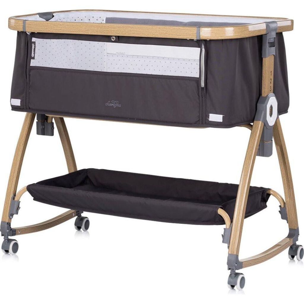 CHIPOLINO Charisma Bett 2in1 Anthrazit, Holz Produktbild 