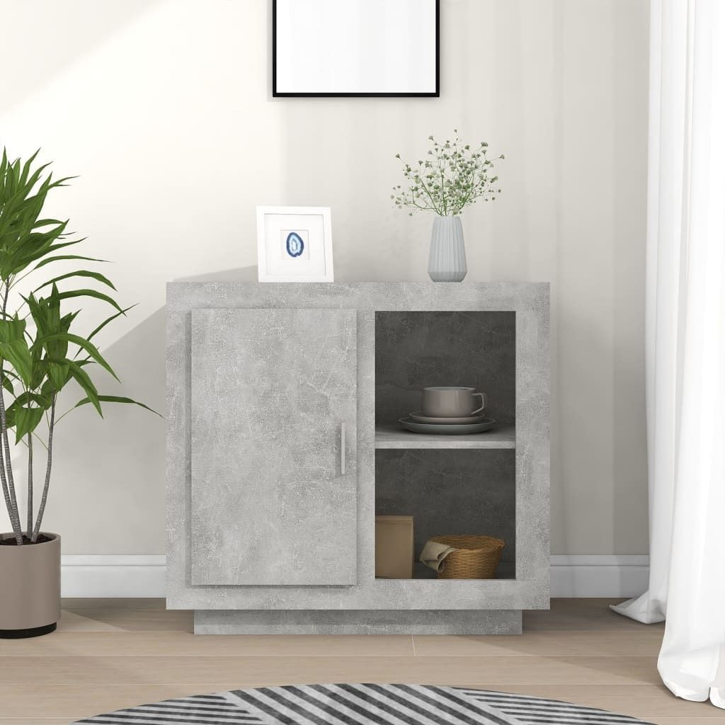 "2026 Promotion" Sideboard Wohnzimmer - Betongrau 80x40x75 cm - Kommoden CC27557