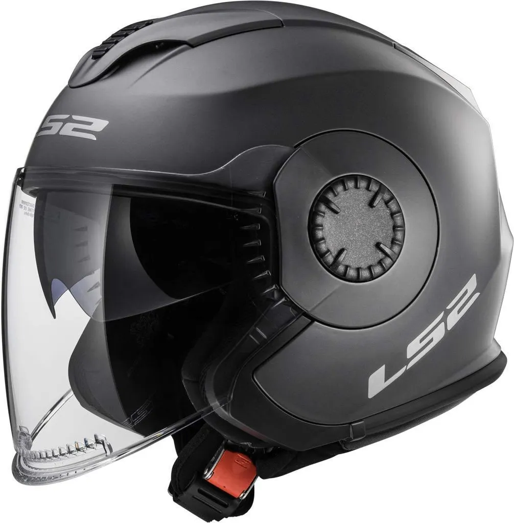 Casque Moto Jet LS2 OF570 Verso XS - Équipement Urbain avec Pare-Soleil