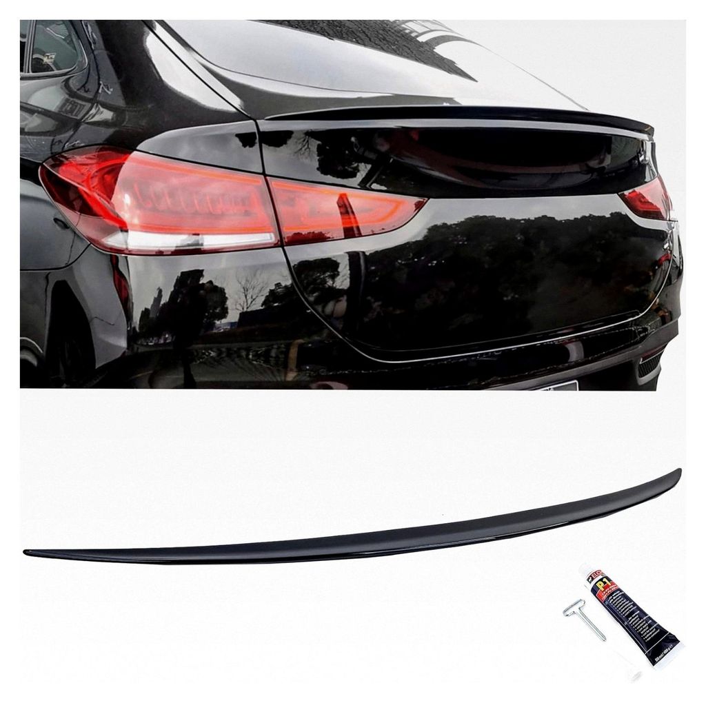 Sport Heckspoiler Lippe Schwarz Glanz für Mercedes GLE Coupe C167 2019-2023