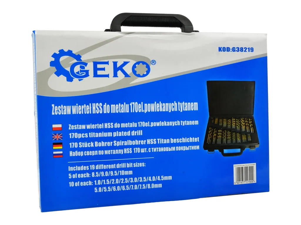 Foret Titane HSS Haute Performance pour Fer et Acier Set 170 Unités - 7