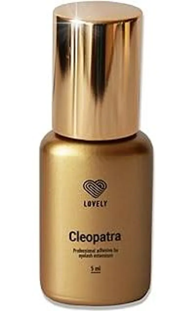 Colla per ciglia LOVELY CLEOPATRA - colla ad asciugatura rapidissima, tempo di asciugatura: IMMEDIATO, durata 8 settimane - colla per ciglia adatta per l'estensione delle ciglia, per studi e applicazioni esterne - 5 ml nero
