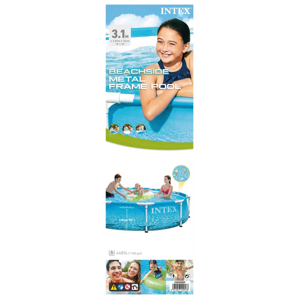 Intex 28208NP Beachside 305x76: Piscina Frame Alta Qualità - 5