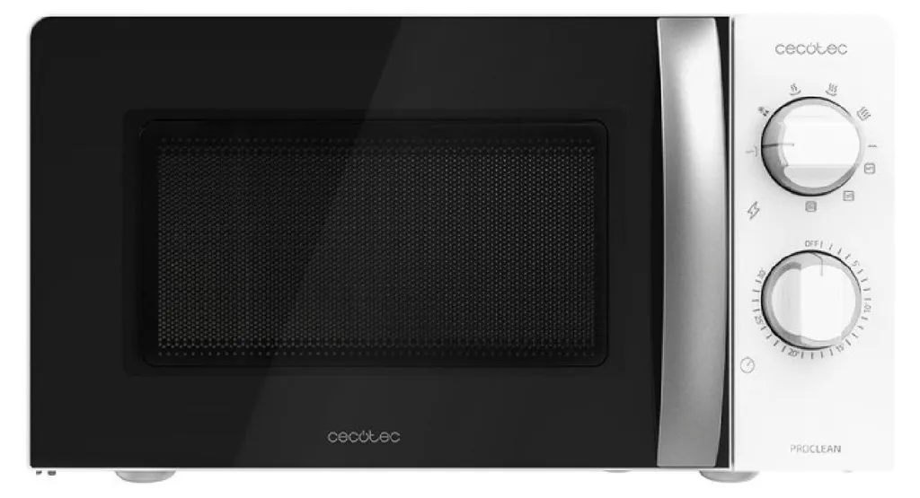 Micro-ondes Compact 20L Blanc Cecotec pour une Cuisson Uniforme et Rapide