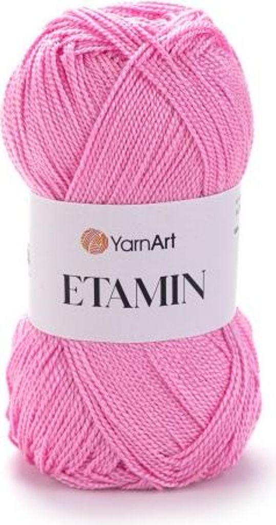 YarnArt Etamin 436 – Zartes Häkelgarn in Bonbonrosa, ideal Produktbild 