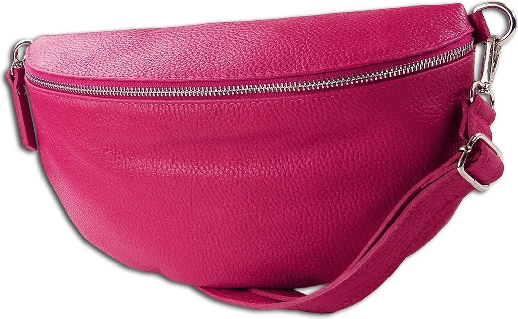 Sac banane rose cuir idéal pour voyage, festivals et sorties en ville
