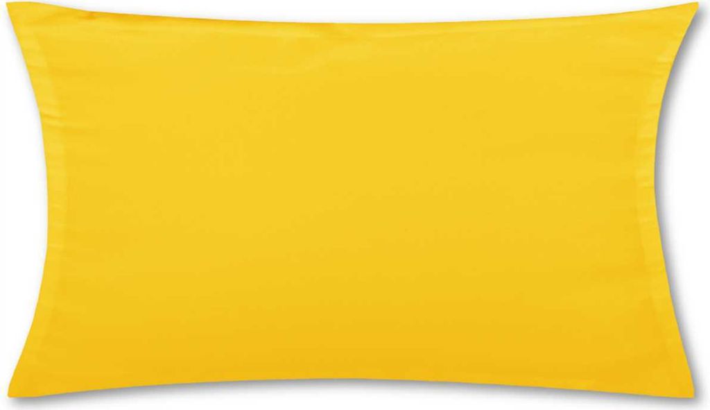 Kissenhülle (Serie Ellen) 40x80cm Zierkissenhülle Dekokissenhülle Dekokissen inkl. Füllkissen, Farbe: Gelb