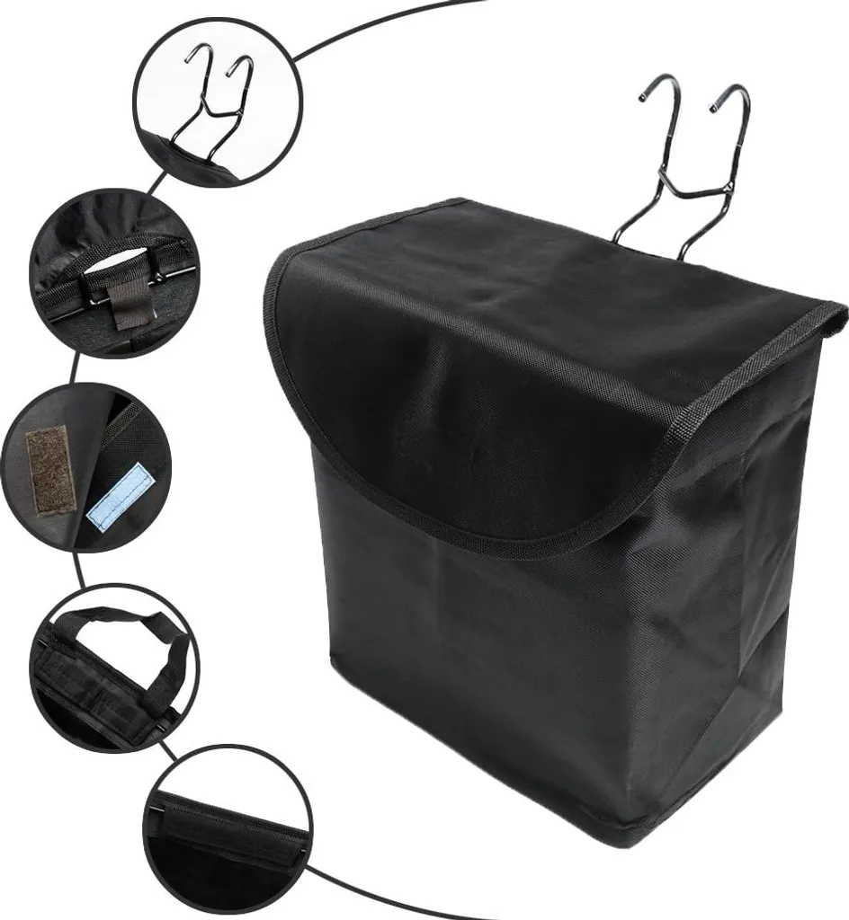 Panier vélo anti-chute avec couvercle pour guidon : sécurisez vos objets