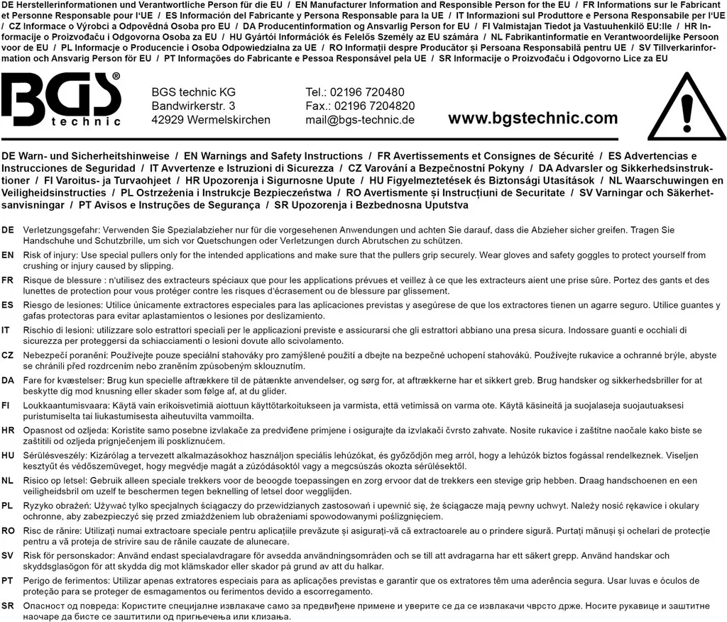 Mandrin d'extraction robuste de 34x38 mm avec broche de guidage - 2