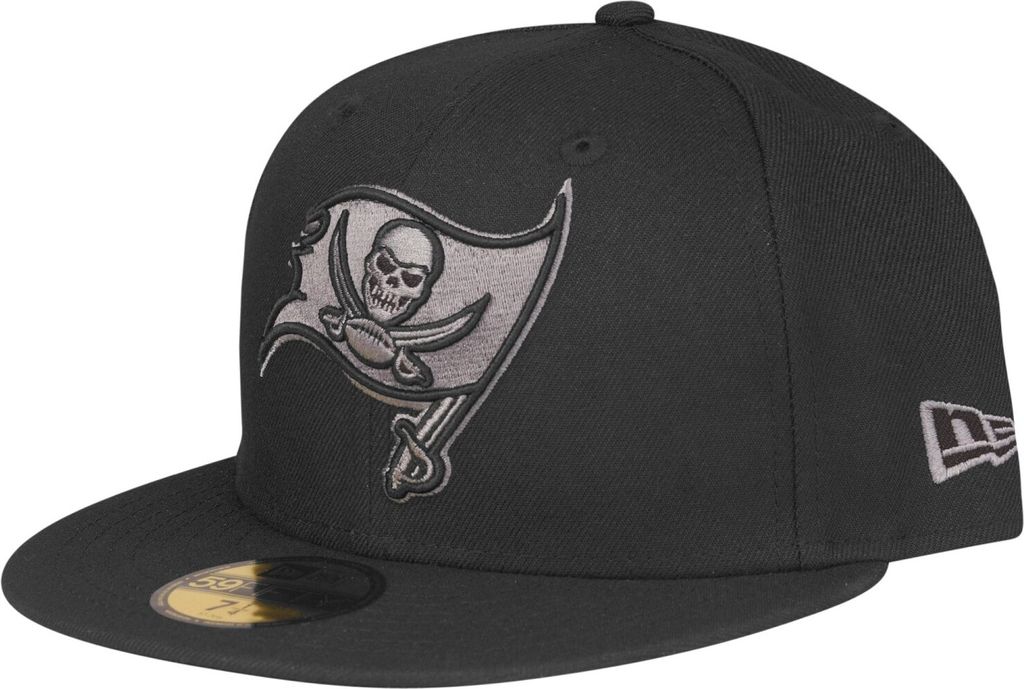 New Era Tampa Bay Buccaneers Black Base 59Fifty Basecap graues Logo schwarz 7 3/8
