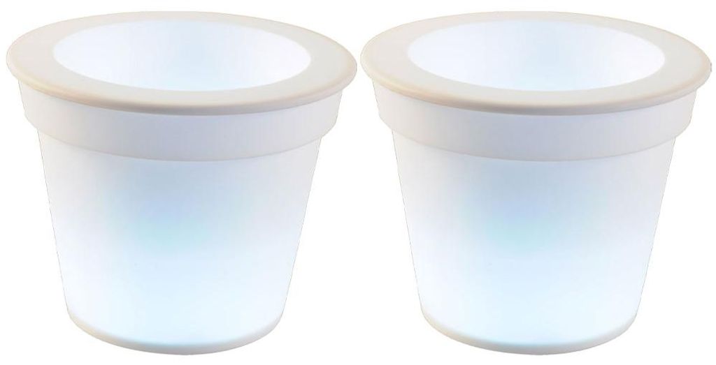 2er Set LED Solar-Blumentöpfe zur Produktbild 