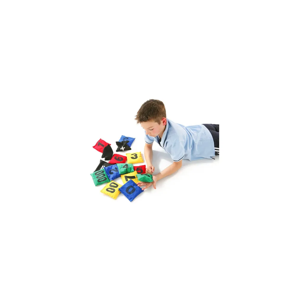 Set de sacs de haricots Spordas avec chiffres pour activités ludiques