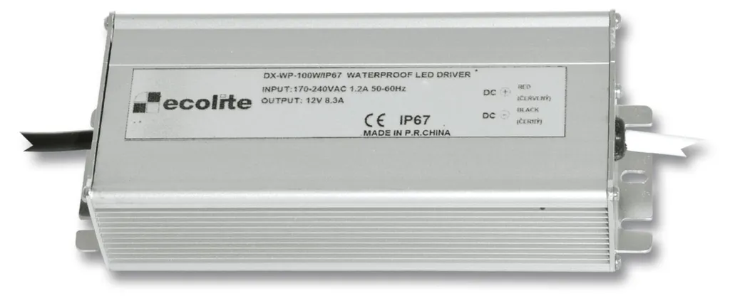 Convertisseur 220V 12V pour Éclairage de Terrasse et Jardin 100W IP67