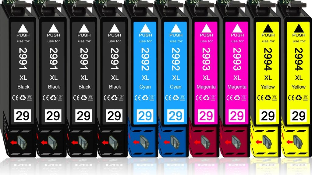 10er Pack Druckerpatronen 29 29XL kompatibel mit Epson XP-335