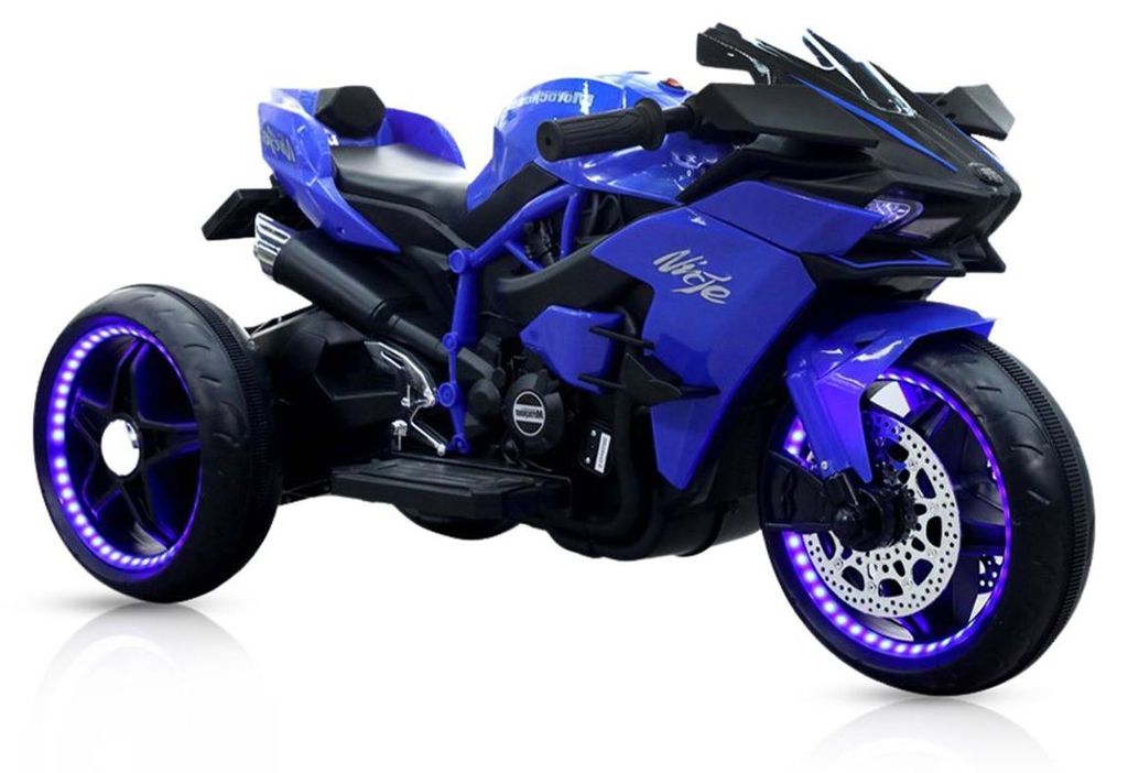 Moni Kinder Elektromotorrad Ninja, drei Kunststoffräder, Produktbild 