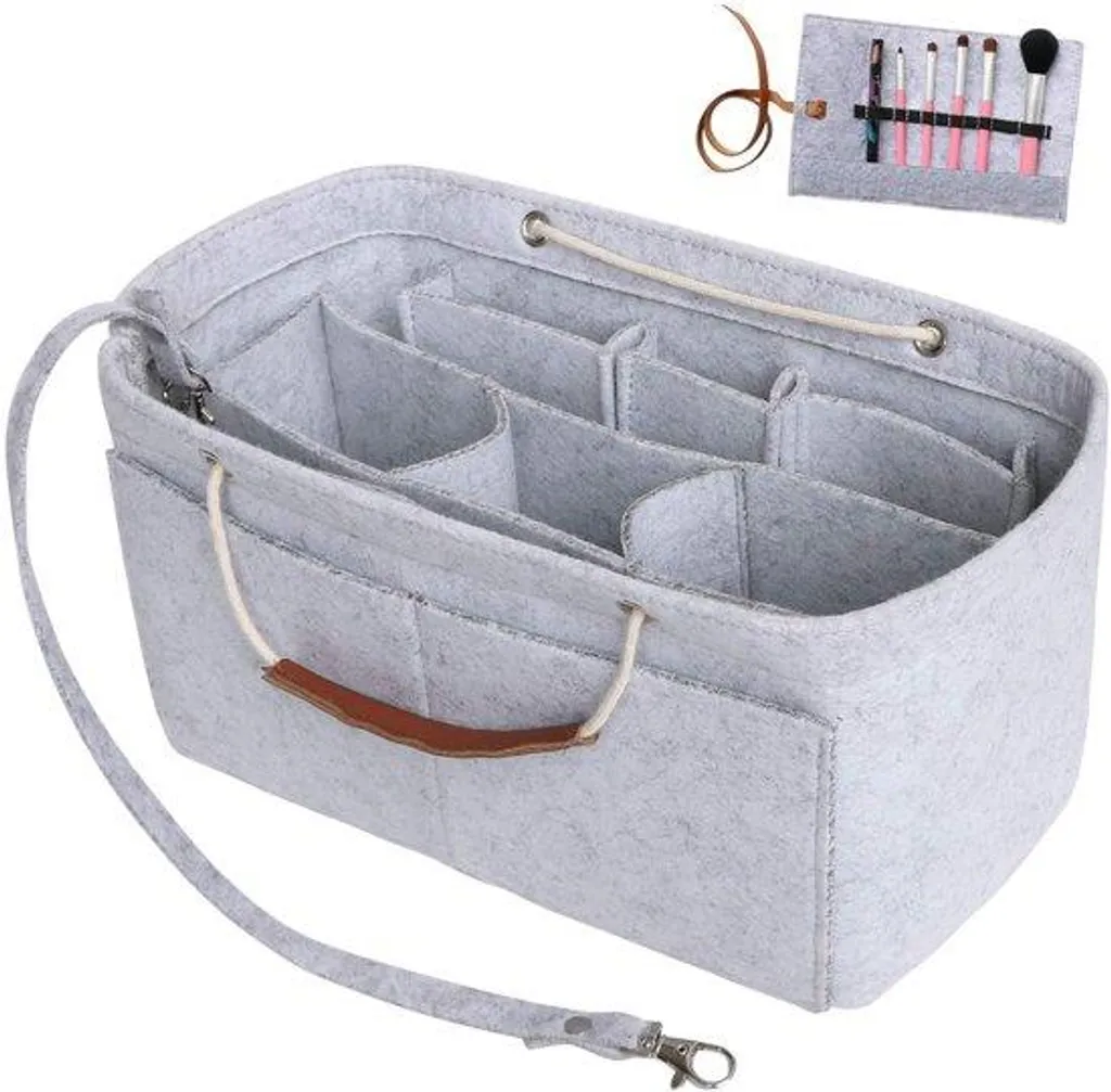 Organiseur de sac pour cabas : rangez vos affaires dans ce grand gris
