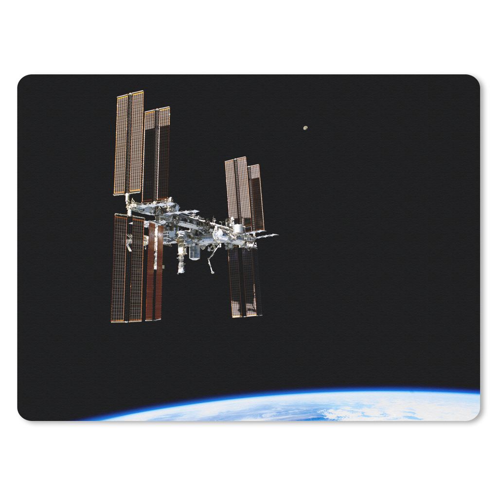 MuchoWow Mauspad Mousepad NASA - Weltraum - ISS 23x19 cm - Mousepads - Maus Mat - Pad - Mausunterlage - Schreibtischunterlage - Mauspad