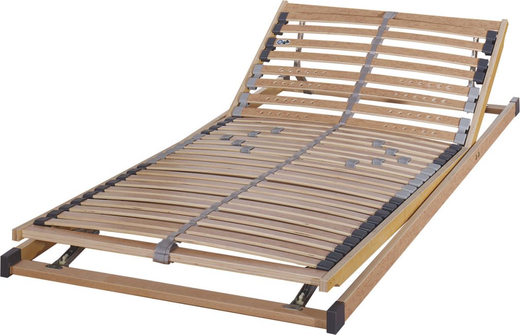 fan Lattenrost Federholzrahmen Comfort Plus Kopf- und Fußteil manuell verstellbar Größe: 100x200 cm