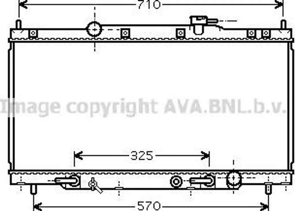 Radiateur moteur AVA HD2163 OE 19010PNLG51 compatible Honda CR-V II