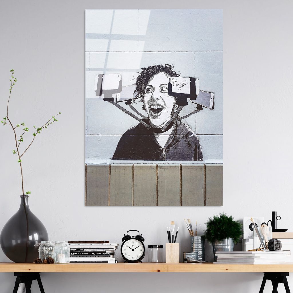 Wallity, UV-1209 - 70 x 100, Dekorative Malerei aus gehärtetem Glas, Mehrfarbig, 100 % gehärtetes Glas, 70 x 100 cm