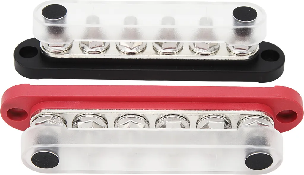 Bloc de Distribution de Puissance 150A 12V-48V avec 6 Bornes M8 - 2Pcs