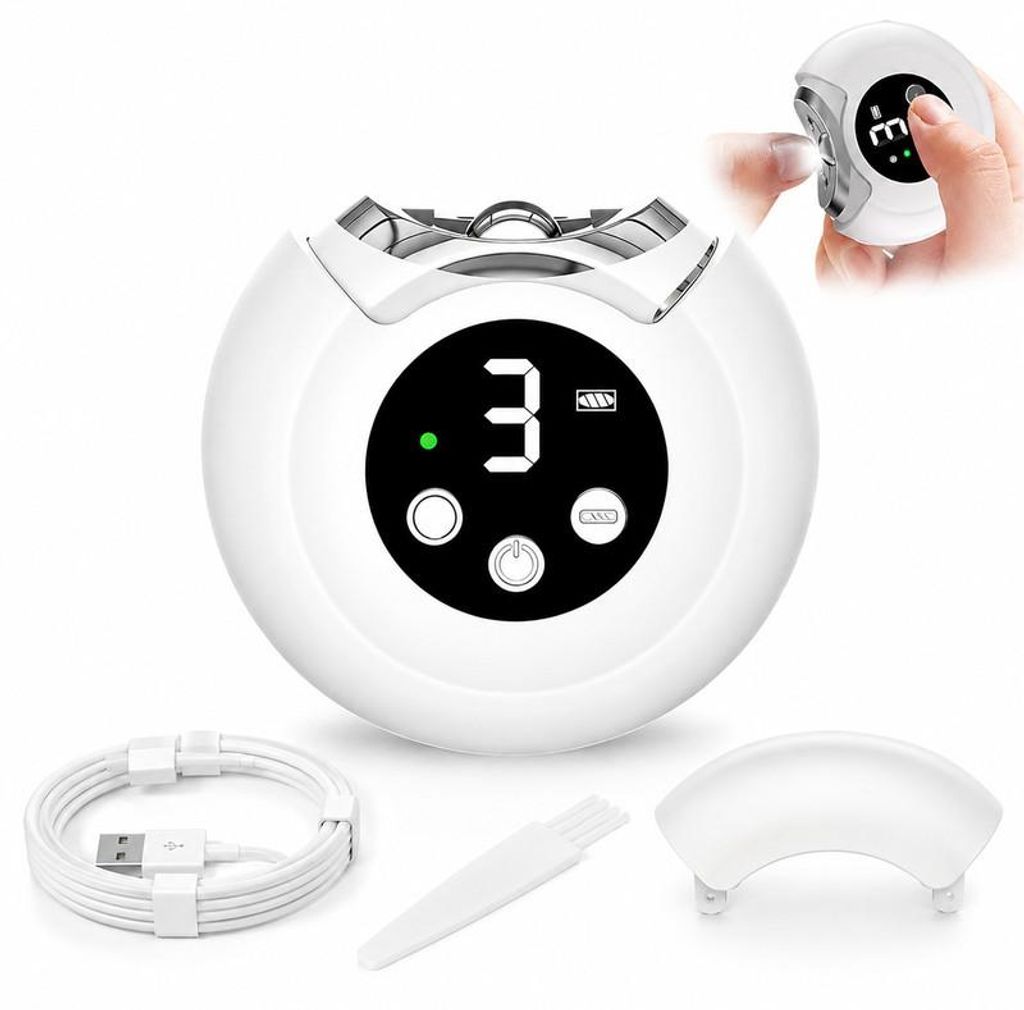 Elektrischer Nagelknipser Automatischer Nageltrimmer 3 in 1 Produktbild 