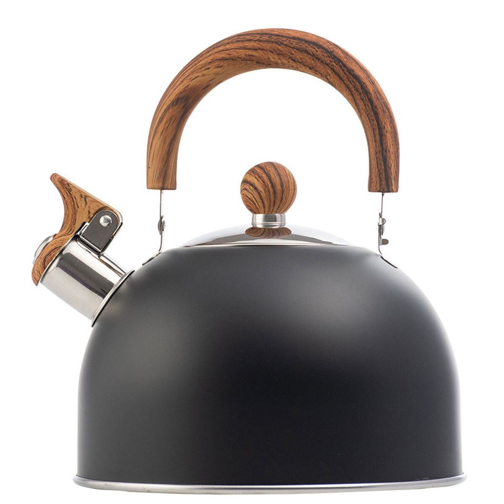 Flötenkessel 2,5 l Pfeifenkessel mit Flöte Teekessel Wasserkessel Edelstahl,Pfeifkessel