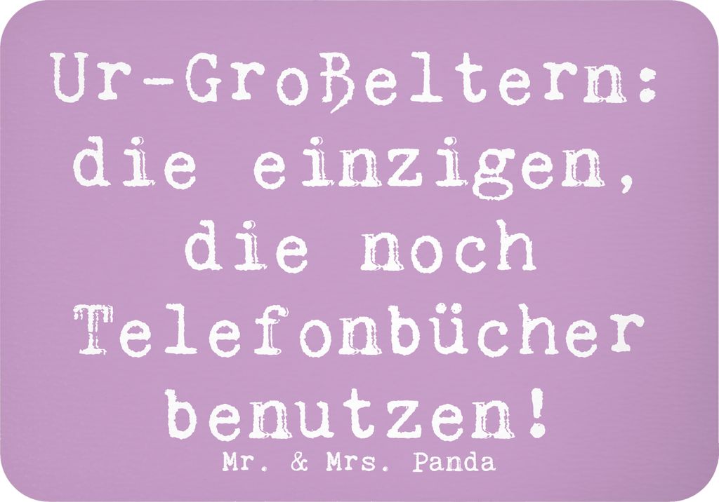 Mr. & Mrs. Panda magnet Spruch Ur-Großeltern Liebe - Lavendeltraum - Geschenk, Geschichten, Telefonbuch, zettelhalter, Technologie, Dankeschön, N...