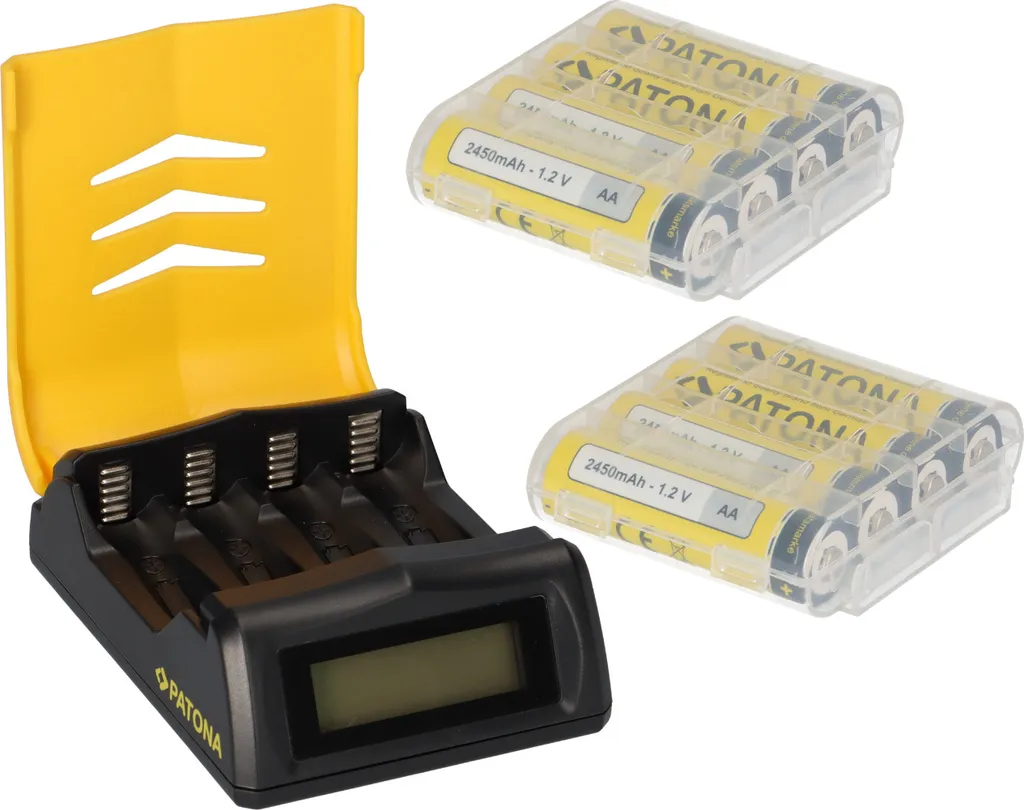 Plus de Pannes de Batterie : 8 Piles AA Rechargeables avec Chargeur Kit