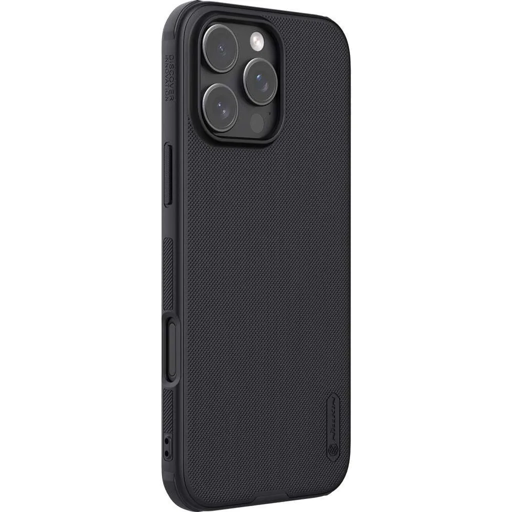 Custodia Nera iPhone 16 Pro Max Nillkin Frosted Shield Pro Elegante - 3