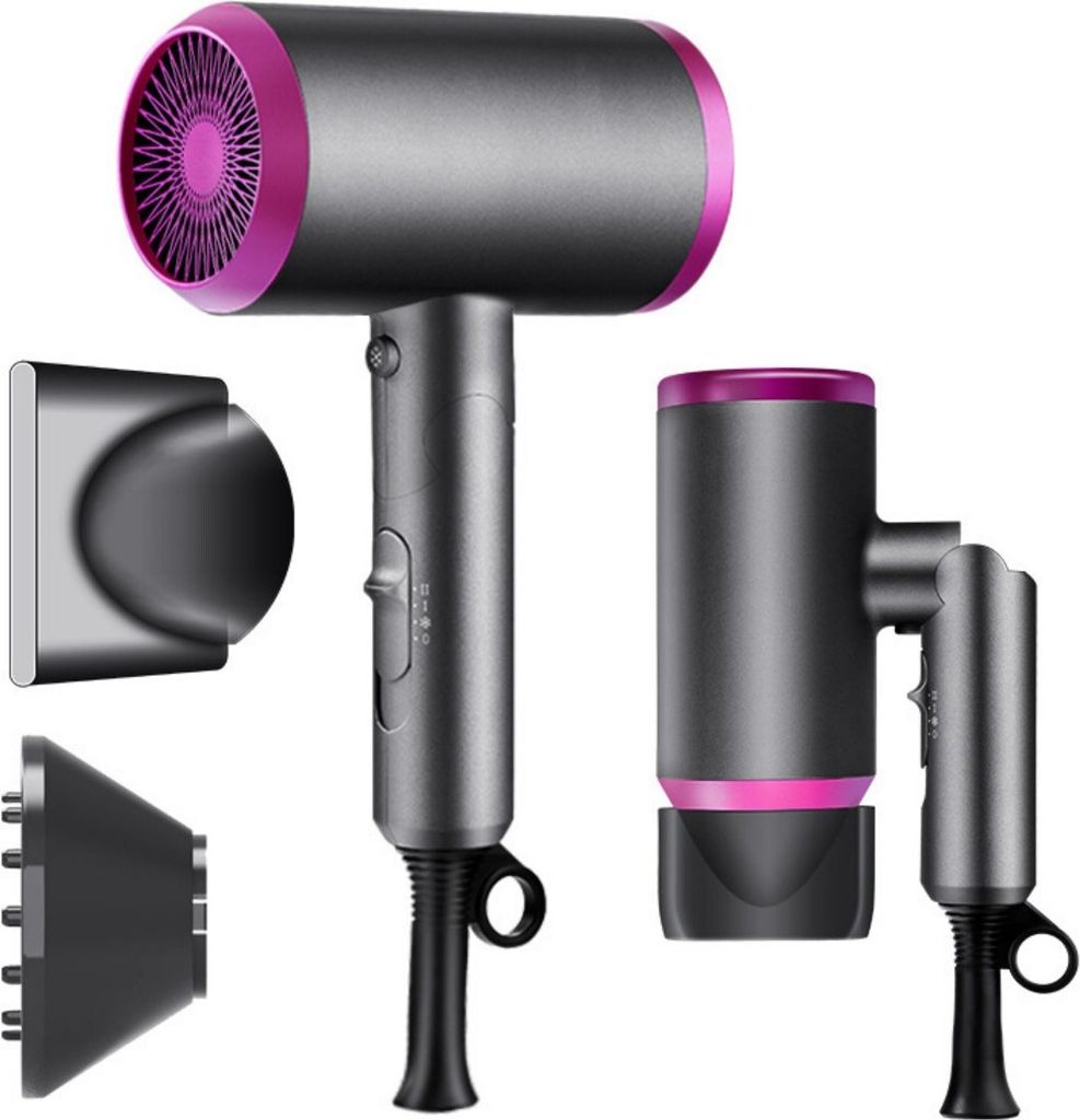 Haartrockner,lonen haartrockner mit diffusor,2200W,mit 2 Stylingdüsen und 3 Heizstufen,2 Temperatureinstellungen