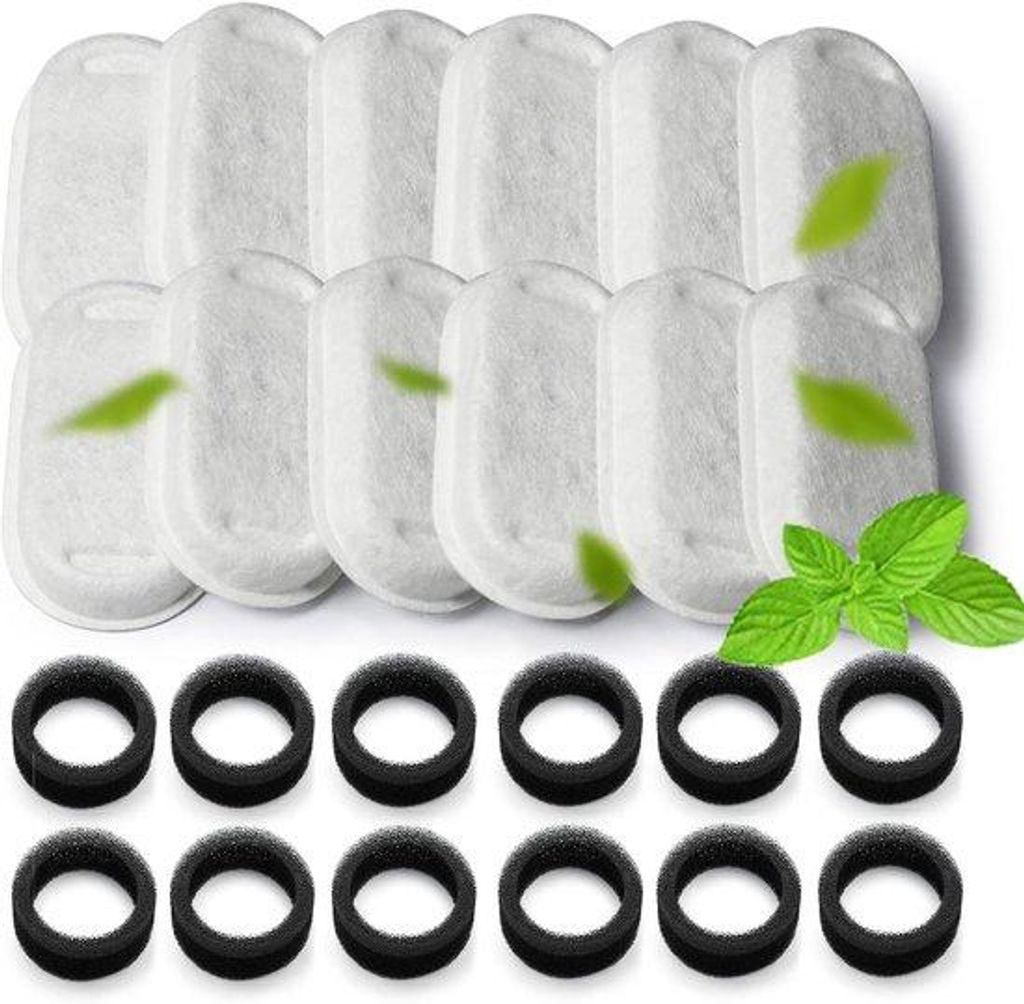 Filtern für Hundebecken, Packung von 24 Stück, Geeignet für 67 oz/2 L verstellbare Hundebecken aus Edelstahl für Haustiere und Hunde (Packung v...