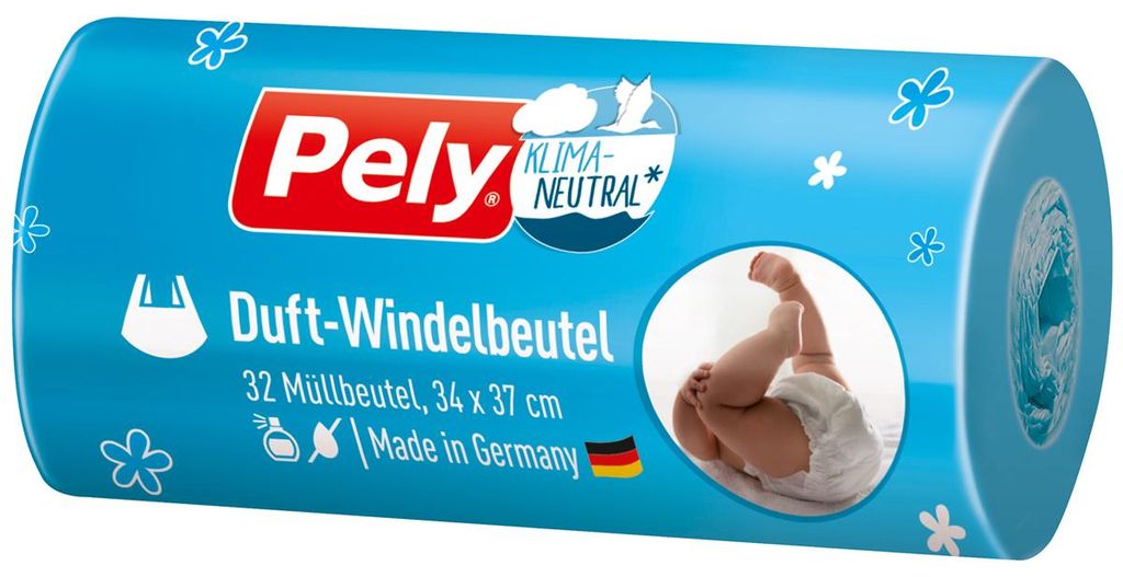 Sáčky na pleny s vůní Pely klima neutralizované s uchem na Obrázek produktu 