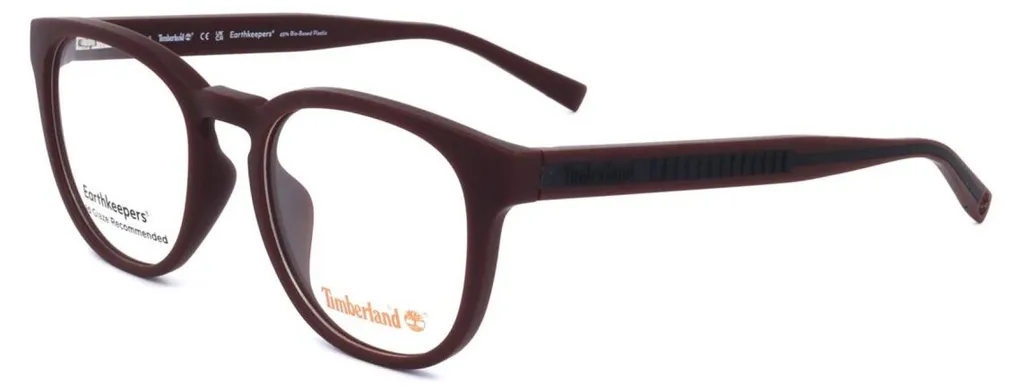 Lunettes Timberland TB1843 H Rouge Mat 52mm Homme | Style Moderne