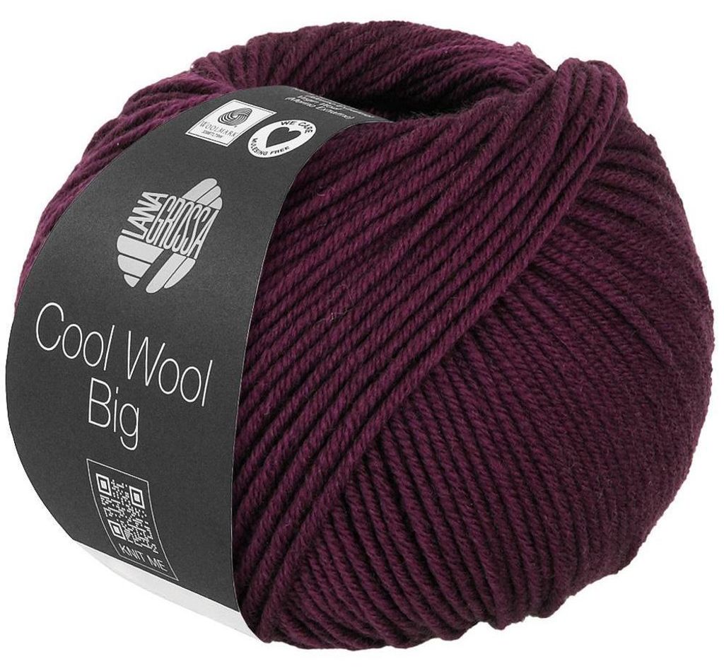 Lana Grossa - Cool Wool Big 1035 dunkles burgund Produktbild 