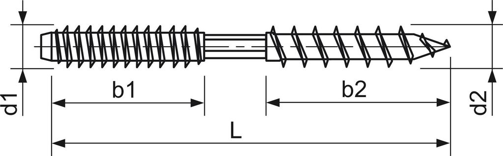Stockschrauben øM8x80mm Befestigungschrauben mit Schlüsselfläche Edelstahl A2
