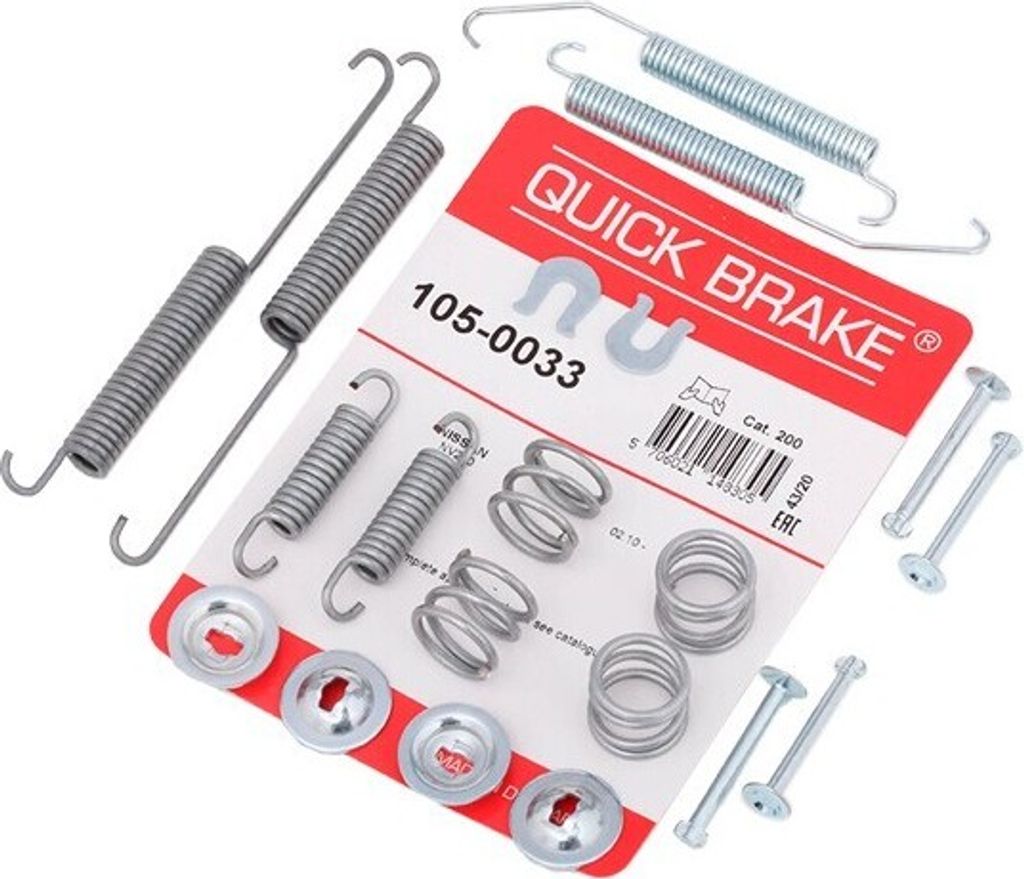 Zubehörsatz, Bremsbacken QUICK BRAKE 105-0033