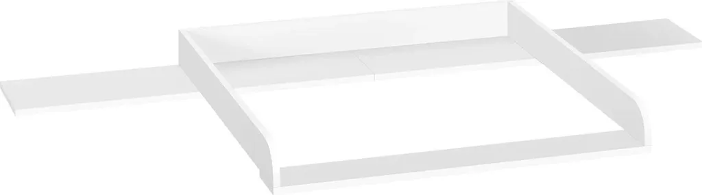 Fasciatoio Bianco 160x80x10 cm Universale per Cassettiere e Armadi