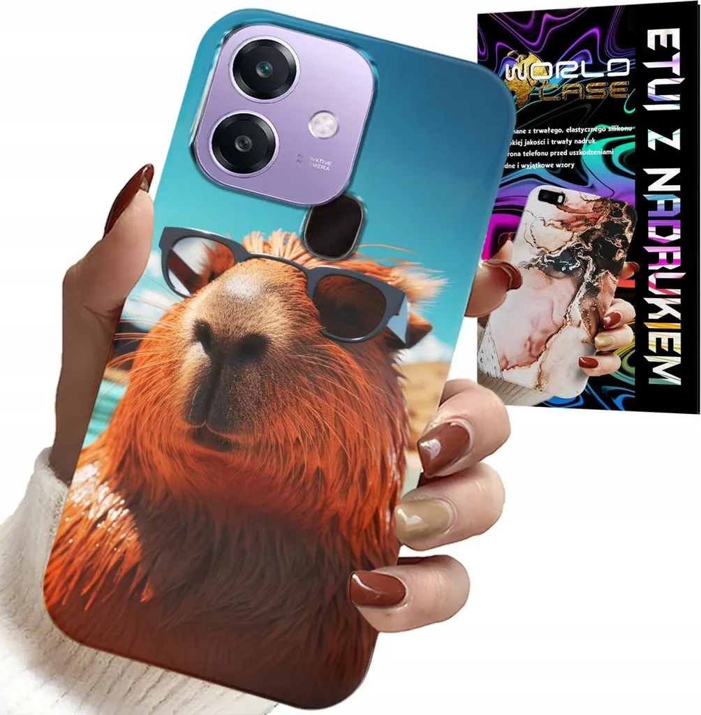 Custodia Regalo Oppo A40 / A40M Sweet Capibara + Vetro Protettivo