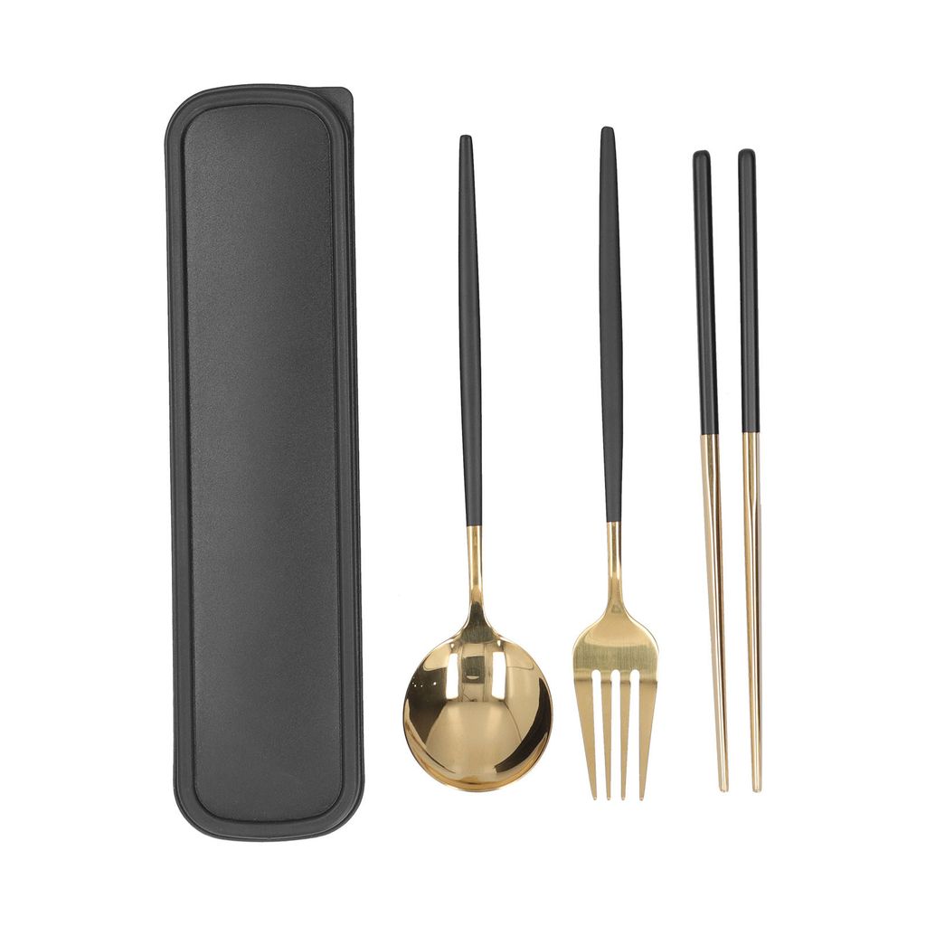 Löffel-Gabel-Set,Essstäbchen,Reiseutensilien,Besteck-Set,Utensilien-Set,Outdoor-Geschirr