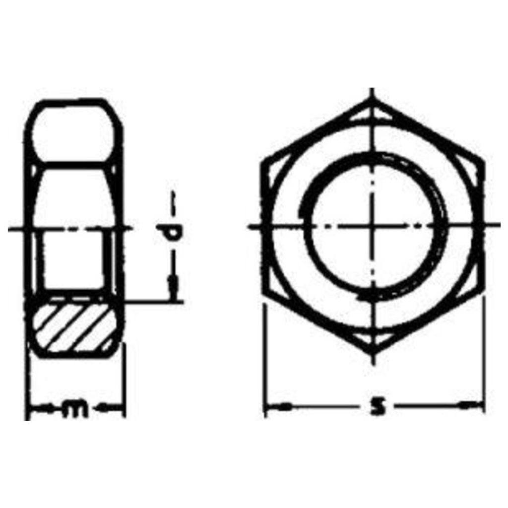 DIN 934 8 galZn M12 HP VPE 200 (WW)