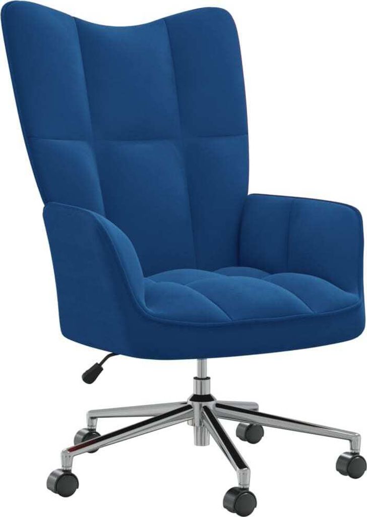 Relaxsessel Blau Samt