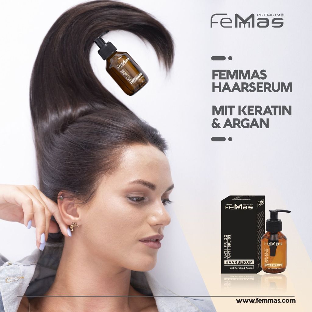 FemMas Haarserum  Anti Spliss mit Keratin & Argan 100ml Produktbild 9
