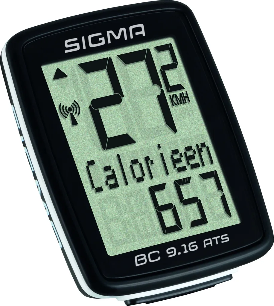Compteur de Vélo Sigma BC 9.16 ATS Sans Fil avec Calcul des Calories Brûlées
