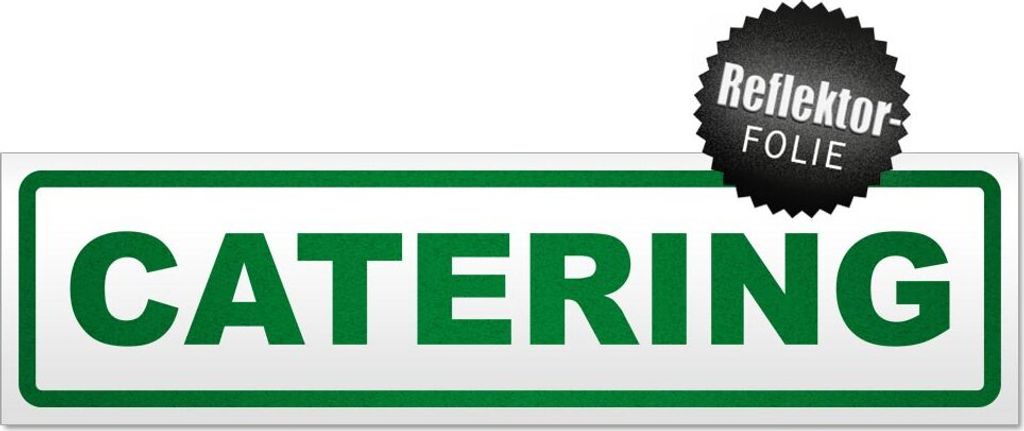 Catering Magnetschild Schild magnetisch